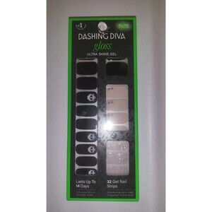 Dashing Diva HALLOWEEN Gloss 32 Gel Nail Strips GLOW IN DARK SUGARCOAT IT NEW